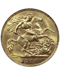 1/2 Souverain Gold Coin - Global Cash, the gold specialist in Lyon