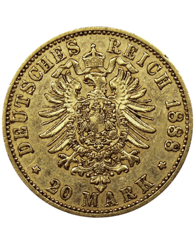 Pièces d'Or 20 Reichmarks - Global Cash, le spécialiste de l'Or à Lyon