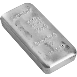 Silver Ingots 500 Gr - Global Cash Lyon