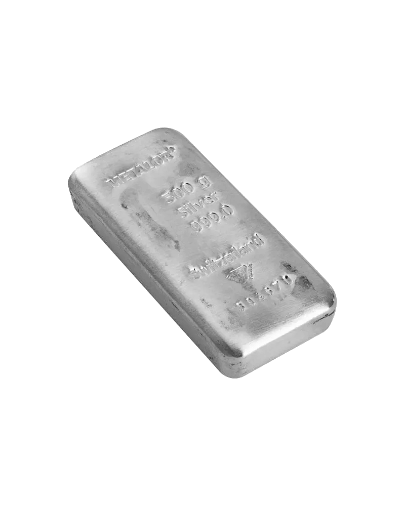 Lingots d’Argent 500 Gr - Global Cash Lyon
