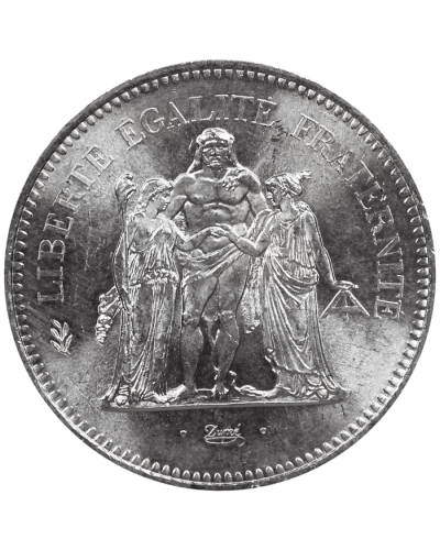 Pièces d'Argent 50 Francs Hercule (1974-1980) - Global Cash Lyon