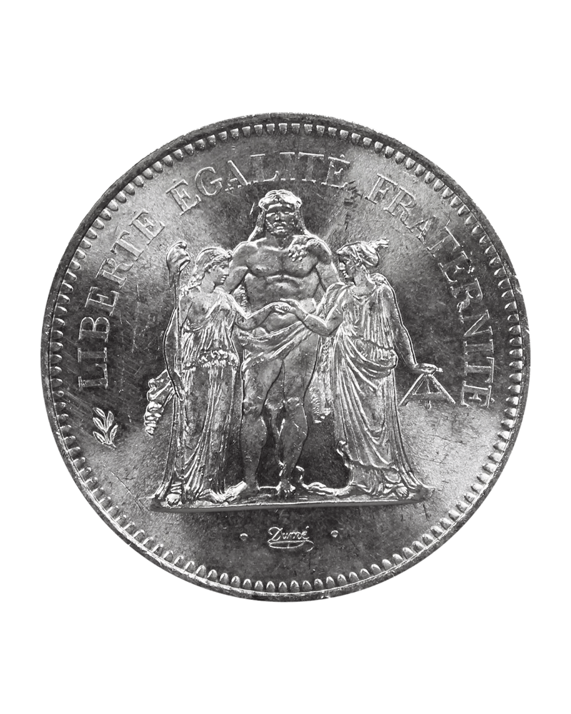 Pièces d'Argent 50 Francs Hercule (1974-1980) - Global Cash Lyon