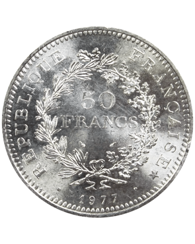Pièces d'Argent 50 Francs Hercule (1974-1980) - Global Cash Lyon