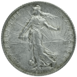 Silver Coins 1 Franc Semeuse (1898-1920) - Global Cash Lyon
