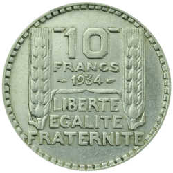 Pièces d'Argent 10 Francs Turin (1929-1939) - Global Cash Lyon
