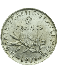 Pièces d'Argent 2 Francs Semeuse (1898-1920) - Global Cash Lyon