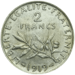 Pièces d'Argent 2 Francs Semeuse (1898-1920) - Global Cash Lyon