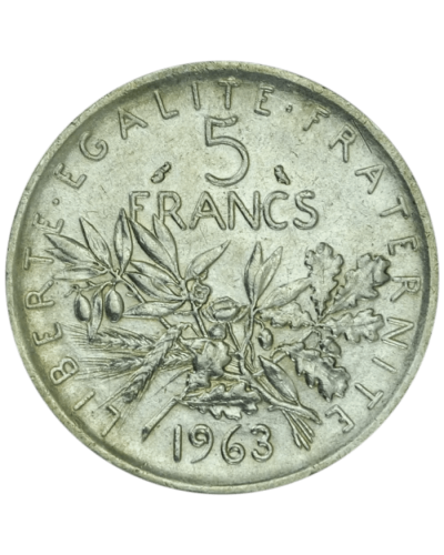 Pièces d'Argent 5 Francs Semeuse (1959-1969) - Global Cash Lyon